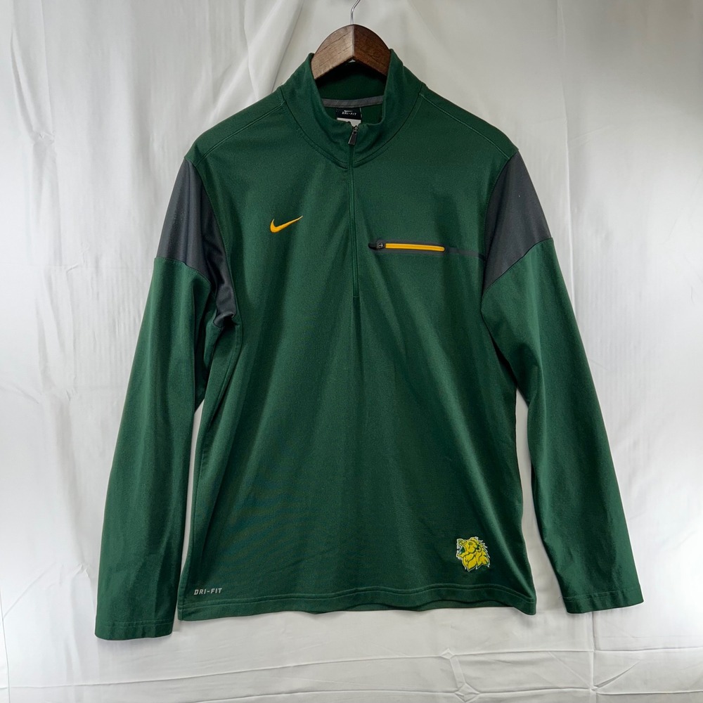 Nike Missouri Southern State Lions 1/4 Zip Pullover Mens M Green Dri-FIT 746960